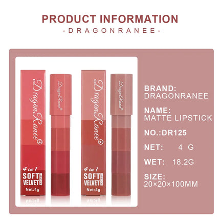 Matte Lipstick Is Easy to Apply, Does Not Come Off, Is Waterproof, Sweat-Proof, Does Not Stick to Cups, Is Delicate and Long-Lasting, and Is Versatile for Everyday Use