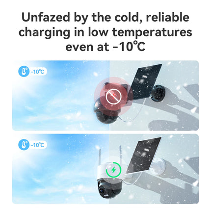 IMOU 2K Battery Powered Camera with Solar Panel Outdoor Camera Security Wifi Surveillance Camera PIR Human Vehicle Detection