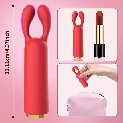 Female Clitoral Vibrator G-spot Nipple Rabbit Ear Dildo Stimulator 10 Vibration Modes Massager Adult Couple Female Flirting Use