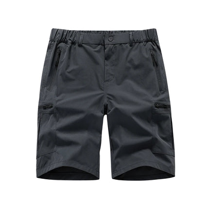 Men's Cargo Shorts; Summer Waterproof Breathable Comfortable; Multi-Pocket; Outdoor Casual Sports Beach Pants; Elastic Waistband