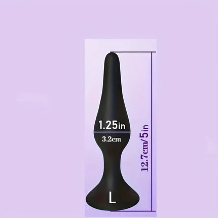 4pcs Silicone Anal Training Set - Soft, Non-Woven Fabric Perfect for Beginners & Advanced Players, Anal Butt Plugs for Men Women