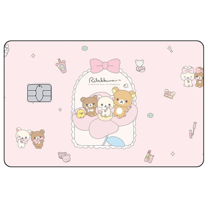 Cartoon Cute Credit Card Skin Stickers Rilakkuma Matte Sticker for VISA JCB MasterCard and Other IC Bank Card Decoration