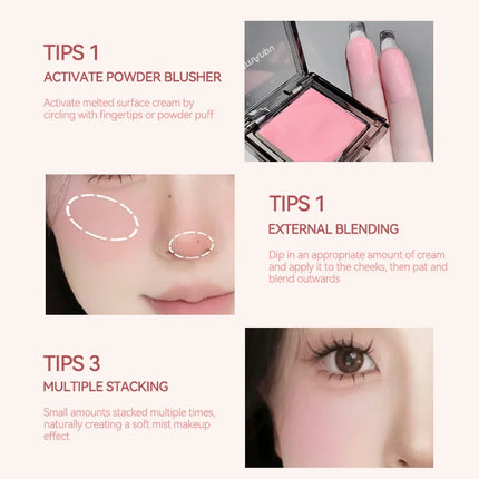 Daimanpu Ice Night Cube Blush Balm — Skin-Tone Enhancing, Matte Nude Finish, Long-Wearing, Girlie Appeal