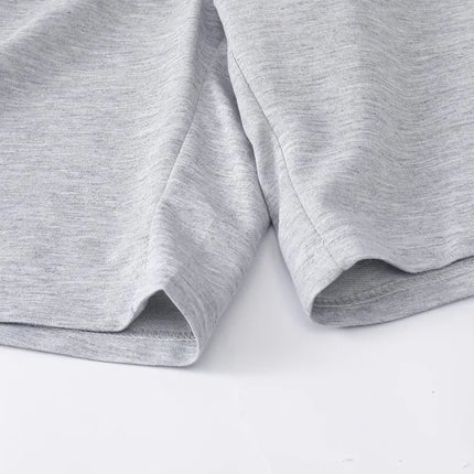 Men's Loose Shorts, Gray, Y2K Style, Street Trendy Casual Pants for Daily Comfortable Wearing