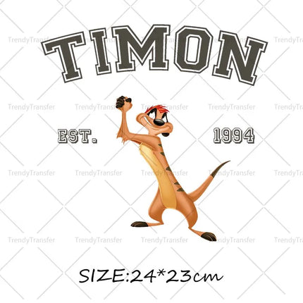 Hakuna Matata The Lion King Simba Iron on Transfers Thermal Patches on Tshirts Heat Press Stickers Decals for Clothes
