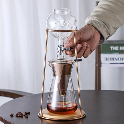 Ice-drip coffee pot teapot stand set ice-drip household drip-type hydraulic hand-pour cold brew tea dripping pot