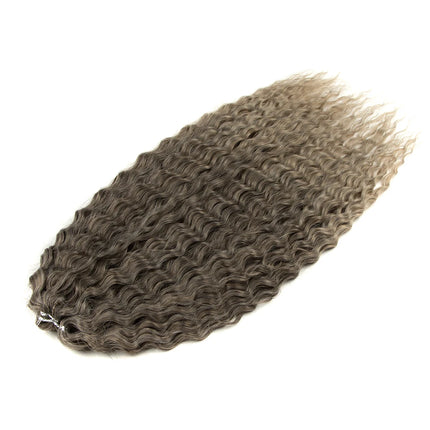 22 inch Curl Hair 300g/3pcs Water Wave Twist Crochet Hair Synthetic Braid Hair Ombre Blonde Deep Wave Braiding Hair Extensions