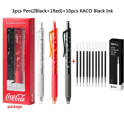 KACO Coca Cola & Treasure Co Branded Gel Ink Pen High Capacity Quick Drying Glacier Explores Writing,Office,Exam Stationery Pens