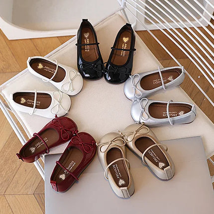 Children Flats Spring Summer Autumn Kids Shoes Girls Oxfords School Gold Silver Toddler Soft Pu Leather Shoes For Girl