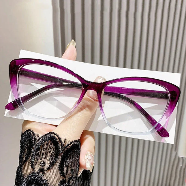 Women's New Style Finished Myopia Glasses Unisex Anti-blue Light Minus Diopter Eyewear Fashion Near Sight Eyeglasses 0-3.5-4.0