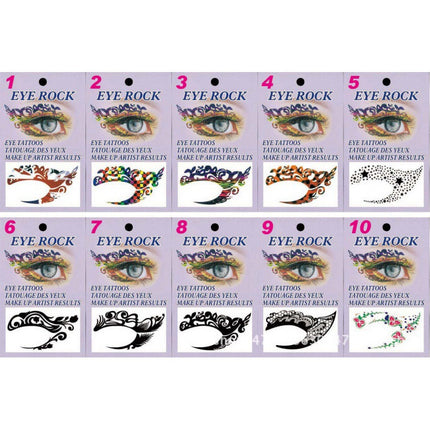 Leopard Lace Eyeliner Sticker Reusable Double Eyelid Line Sticker Waterproof Eye Makeup Self-adhesive Eyelid Sticke Makeup Tools