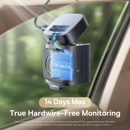 Baseus VD1 Pro 4K+1080P Dash Cam UHD Car Camera for SONY Sensor ADAS 5Ghz WiFi6 GPS STARVIS Night Vision 24H Parking Car DVR