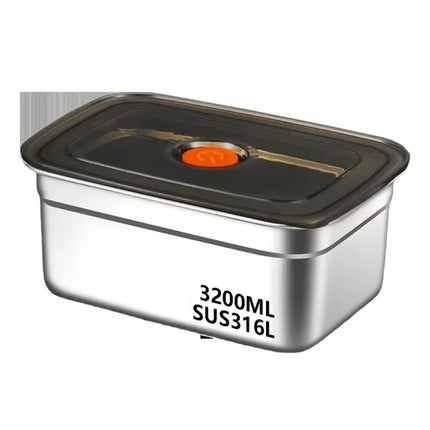 Stainless Steel Camping Lunch Box Sealed Microwave Suitable Preservation Box Large Capacity Leak-proof