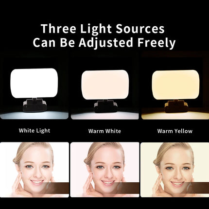 2026 Video Conference 6500K Portable LED Video Light Laptop Computer Webcam Light Zoom Call Lighting Clip for Live Streaming