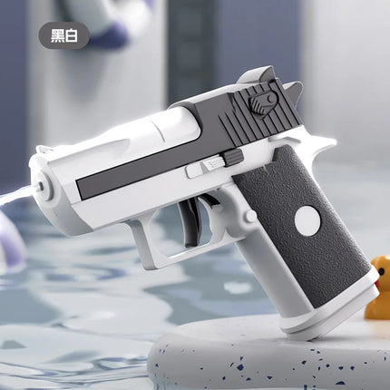 Kids Mechanical Continuous Firing Water Gun Toys High Pressure Mini Pistol Water Guns for Baby Fun Summer Outdoor Beach Pool Toy