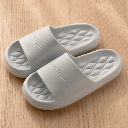 Men Trend New Summer Slippers Soft Non-slip Sole Cloud Sandals for Home Beach Indoor Outdoor