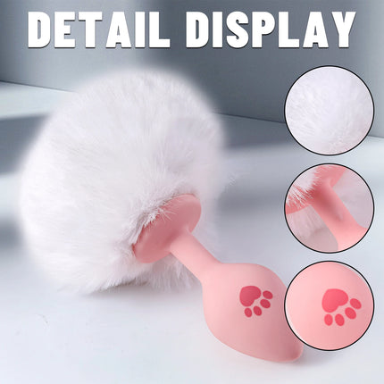 Runyu Cat Paw Anal Plug Sexy Adult Fetish Butt Plug Sexy Gadgets Penetration Anal Toy with Hairball Fox Tail But Pluk Sex Toys