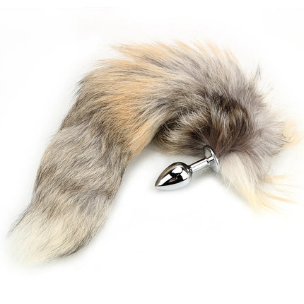 25mm Sexy Fox Tail Hairy Anal Plug For Women Men Butt Dilator Couple Tools Sex Toys Adult Games Erotic Products Bondage Set Shop