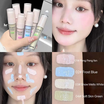 Liquid Brighten Concealer Stick Face Shadow Matte Powder Highlight Contour 3D Nose Shadow Cover Spots Dark Circles Makeup
