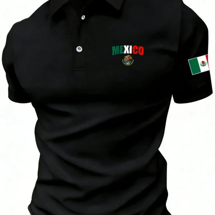 Men's short-sleeved POLO shirt for summer casual fashionable and comfortable 3D letter pattern print Casual Sport men clothing