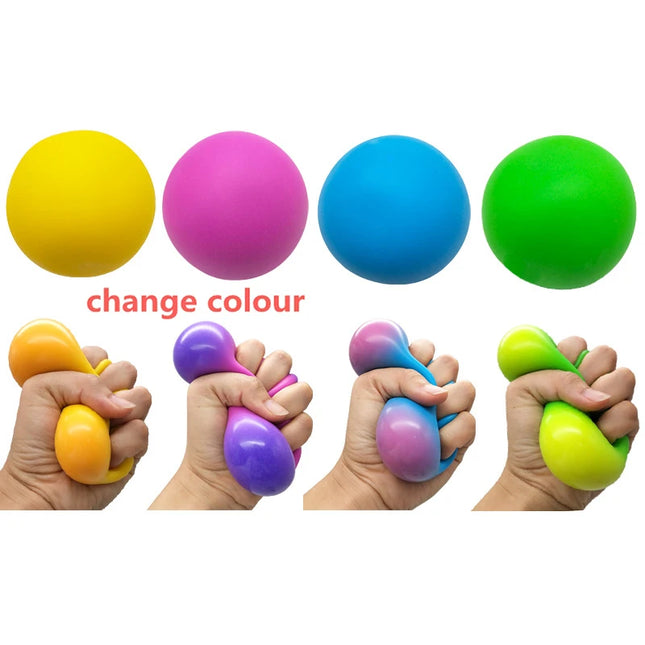 Slow Rising Stress Balls Fidget Toys for Adults Dough Squishy Balls Soft Sensory Calm Down Item for Classroom Autism ADHD