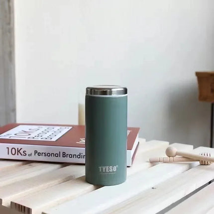 Tyeso Mini Vacuum Flasks 304 Stainless Steel Vacuum Insulated Water Bottle Lightweight Compact Travel Mug for Outdoor Office