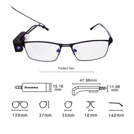 Mini Video Camera for Glasses Unboxing Content Suitable Compact Camera for Android Phones