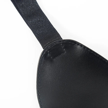 Black PU Leather Sex Eye Mask Cover Nose Large Area Sex Mask BDSM Accessoire Bdsm Bondage Restraints Sex Toys for Women Couples