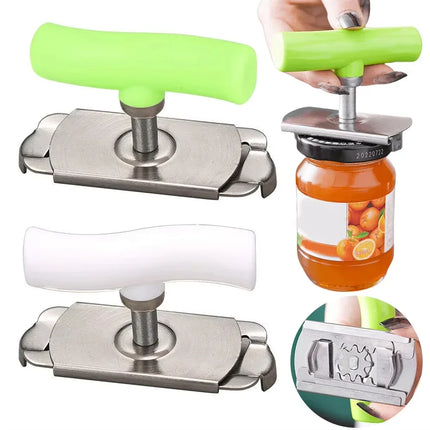 Stainless Steel Multi-Use Jar Opener | Adjustable Labor-Saving Tool for Bottle Caps Can Lids | Commercial Kitchen & Home Gadget