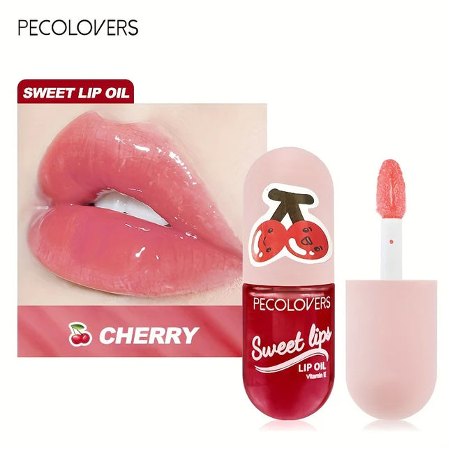 Strawberry Moisturizing Lip Gloss Peach Waterproof Glossy Long Lasting Not Sticky Natural Lip Tint Daily Makeup Lip Oil Primer