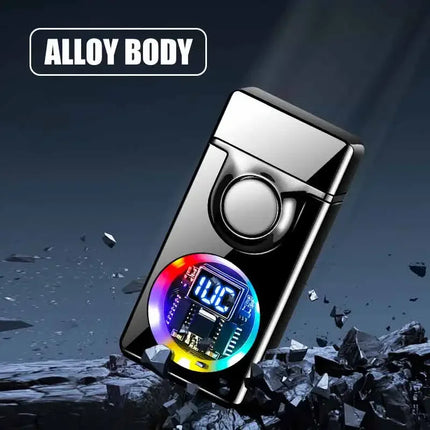 2025 Voice Controlled Ignition Gas Lighter 4 Ignition Methods Battery Display Open Fire Switching Jet Fire USB Electric Lighters