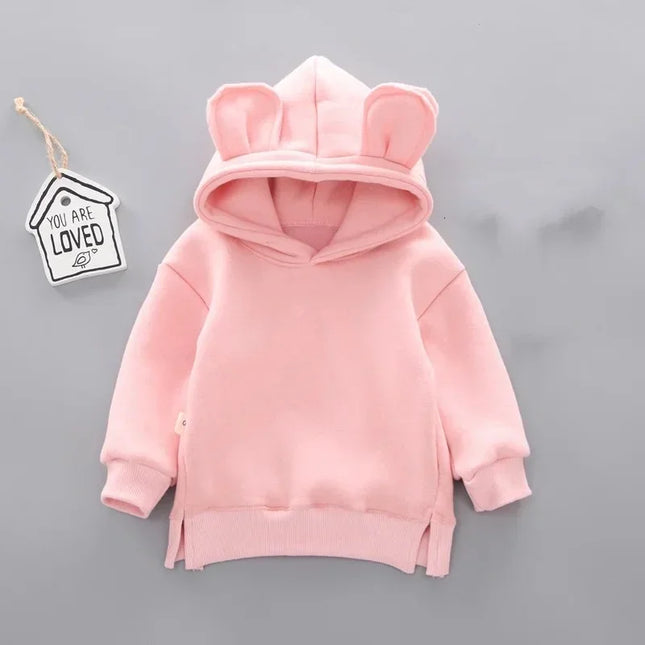 Autumn Winter Children Boys Clothes Sportswear Baby Girls Casual Hooded Sweatshirts Toddler Cotton Clothing Infant Sportswear