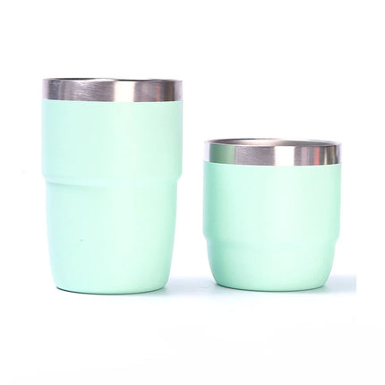 Stainless Steel Small Coffee Vacuum Flask 6/8oz Portable Thermos Water Bottle Car Travel Mug with Lid