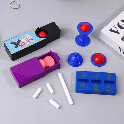 1Pc Funny Gadgets Kids Toys Changeable Magic Box Puzzle Interaction Close-Up Magic Props Tricks Classic