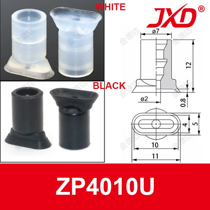 JXD ZP Series ZP02/04/06/08/10/13/16/20/25/32/40/50U Single Layer Silicone Mini Vacuum Suction Cup