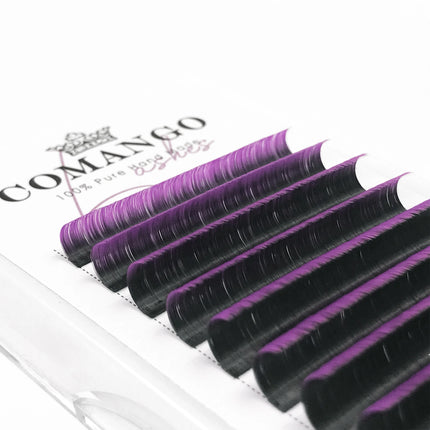 0.07mm Ombre Easy Fan Lashes Extension C/D Curl Wispy Natural Soft Gradient Pink/Blue/Green/Purple Volume Fans Silk Mink Lashes