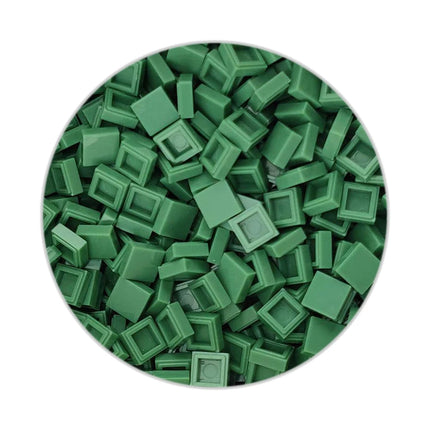 200/330/660pcs MOC Pixel Particles Plate Smooth 1x1 DIY Building Blocks Flat Square Bricks Halloween Christmas Children Toy 3070