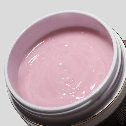 MSHARE 50g Shimmer Pink White Acrylic Gel TPO Free Glitter Shiny Extension Acryl Hard Gel Nails Sculpting Construction