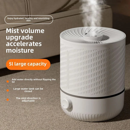 5L Large Capacity Air Humidifier Smart Humidifier with Rotating Mist Auto Shut-Off High Fequency Humidifier Ultra Quiet for Home