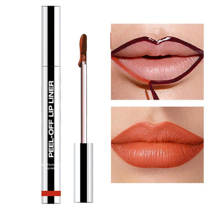 Peel Off Lip Liner Matte Lip Liner Peel Off Lipgloss Waterproof Velvet Lipline Red Brown Not Easy Fade Lipstick Cosmetic