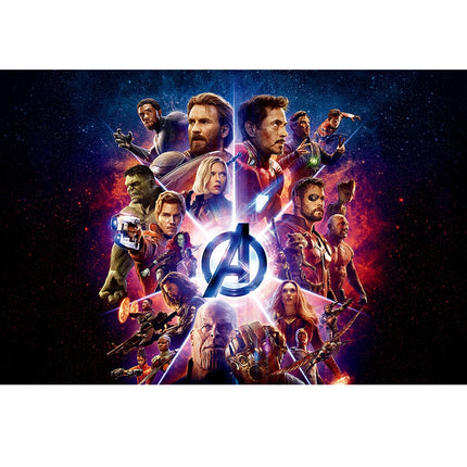 Marvel Superhero Photography Backdrop Banner Avengers Theme Party Kids Birthday  Party Studio Room Decor Custom Background