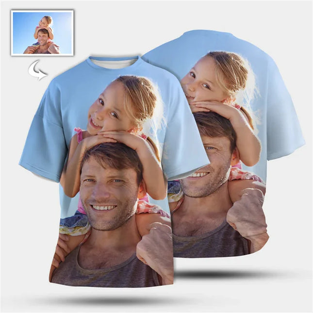 DIY Custom Picture T-shirt For Men Personality O Neck Short Sleeve Jersey T Shirts Customized Clothes Sport Breathable Tee Top