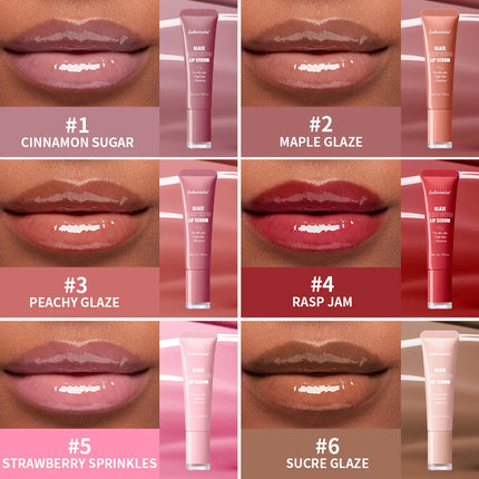 6 Colors Lip Gloss Glowy Balm Tinted Lip Moisturizer Repairing Nourishing Lip Tint Glow Liquid Lip Gel Hydrating Lips Care
