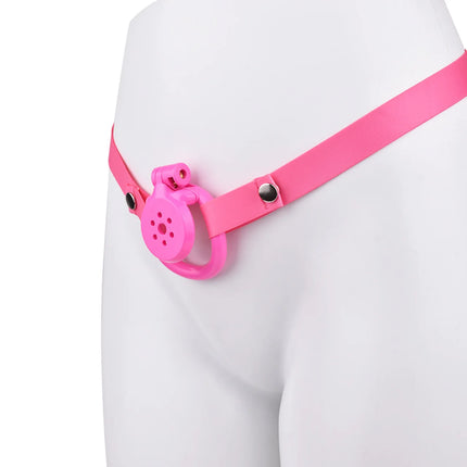 Strapon Flat Chastity Cage With Elastic Band Belt 4 Sizes Penis Ring Male Chastity Belt Sexshop BDSM Men Femboy Sissies 18