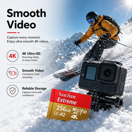 128GB SD Card Memory Card for Camera Phone Tablet Video Photo File Storage