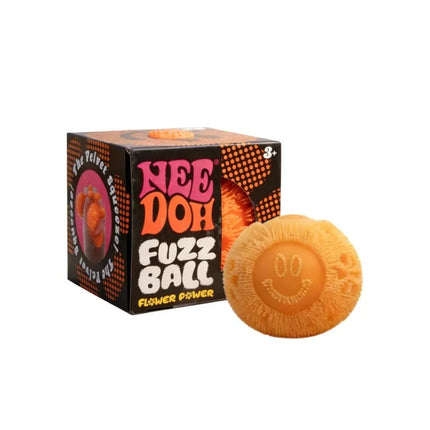 Needoh Fuzz Ball Smile Soft Jellyfish Squish Squeeze Toy Stress Anxiety Relief Stress Sensory Waterproof Water Play Sensory Toy