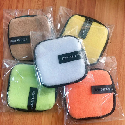 3pcs Square Shape Microfiber Make Up Removal Cleaning Pads Tool Reusable Makeup Remover Pads Wipes Cotton