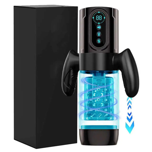 High Speed Automatic Thrusting Rotating Piston Stroker Masturbator Telescopic Vagina Blowjob Masturbation Sex Toys for Men 18