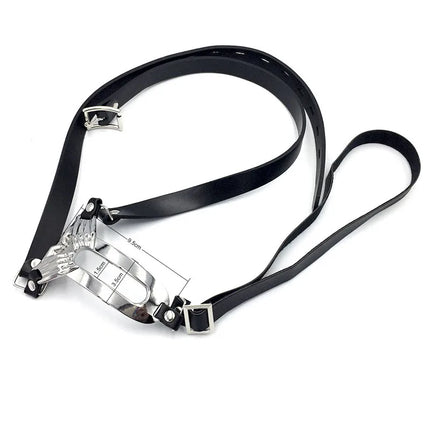 Stainless Steel Invisible Chastity Belt Female Sexy Panty Open Crotch Panties Leather Erotic Panties Ladies Underwear Lingerie