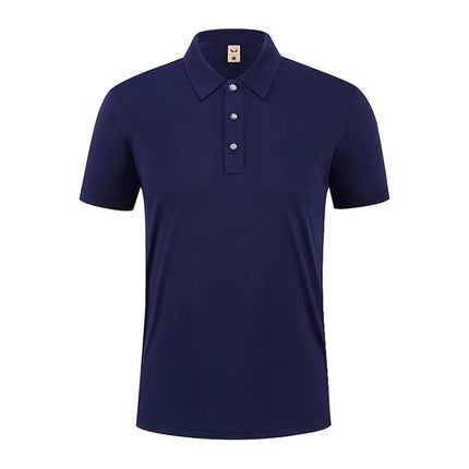 2026 Summer Men's Red Short-Sleeved Polo Shirts, Fashion Casual Pullover, 21 Colors Available T-Shirt